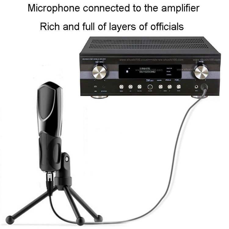 JINGHUA 6.5 Male To Female XLR Audio Cable 6.35 Three Core Balanced Microphone Mixer, Size: 5m(Black) - British D'sire
