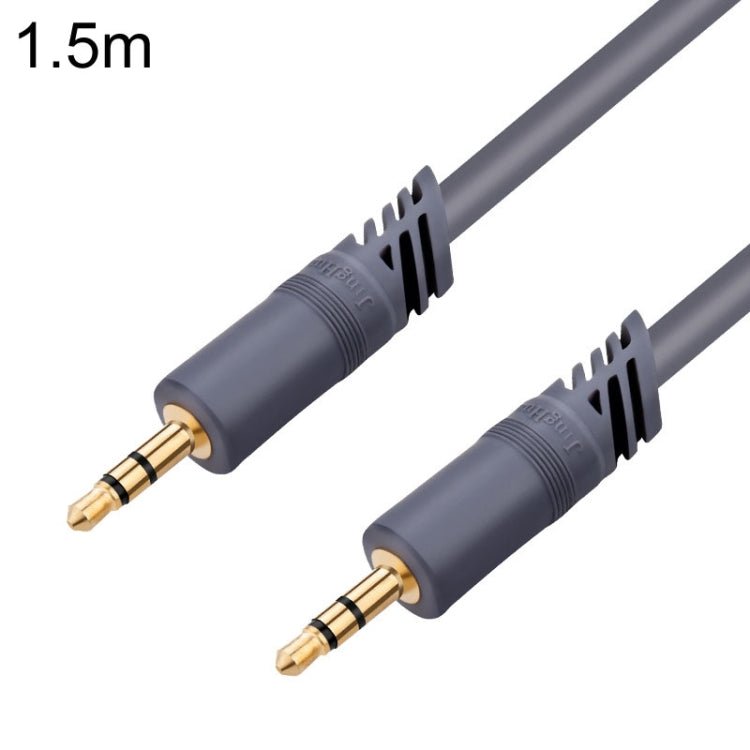 JINGHUA A240 3.5mm Male To Male Audio Cable Cell Phone Car Stereo Microphone Connection Wire, Size: 1.5m(Gray) - British D'sire