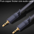 JINGHUA A240 3.5mm Male To Male Audio Cable Cell Phone Car Stereo Microphone Connection Wire, Size: 20m(Gray) - British D'sire