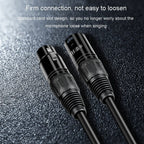 JINGHUA Microphone Cable XLR Male To Female Balanced Cable Mixing Console Amplifier Audio Cable, Length: 10M - British D'sire