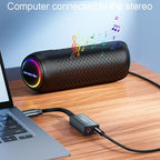 JINGHUA Z169A USB To AV Sound Card With Cable Converter Computer Host To 3.5 Audio Port Adapter - British D'sire