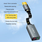 JINGHUA Z169A USB To AV Sound Card With Cable Converter Computer Host To 3.5 Audio Port Adapter - British D'sire