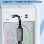 JINGHUA Z169A USB To AV Sound Card With Cable Converter Computer Host To 3.5 Audio Port Adapter - British D'sire
