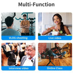 JMARY MC - R5 Lavalier 3.5mm Port Wired Microphone With Sound Monitoring Earphone, Length: 3m - British D'sire