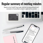 JNN A5 OLED Display Smart AI Magnetic Recorder Support APP Control, Memory:32GB(Black) - British D'sire