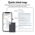 JNN A5 OLED Display Smart AI Magnetic Recorder Support APP Control, Memory:32GB(Black) - British D'sire