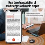 JNN A6 Portable Smart AI Magnetic Recorder Support APP Control, Memory:32GB(Black) - British D'sire