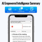 JNN A6 Portable Smart AI Magnetic Recorder Support APP Control, Memory:32GB(Black) - British D'sire