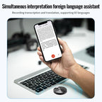 JNN A6 Portable Smart AI Magnetic Recorder Support APP Control, Memory:32GB(Black) - British D'sire
