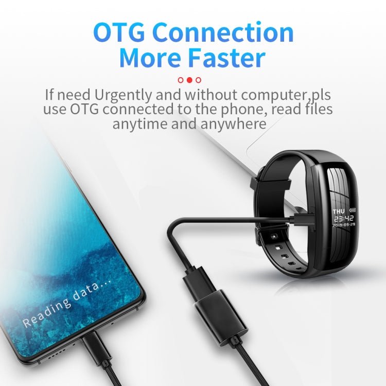 JNN C5 HD Noise Reduction Smart Recording Electronic Bracelet, Capacity:128GB - British D'sire