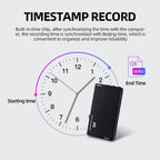 JNN M2 Ultra - thin HD Noise Reduction Intelligent Control Voice Voice Recorder, Capacity:64GB(Black) - British D'sire