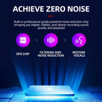 JNN M2 Ultra - thin HD Noise Reduction Intelligent Control Voice Voice Recorder, Capacity:8GB(Black) - British D'sire