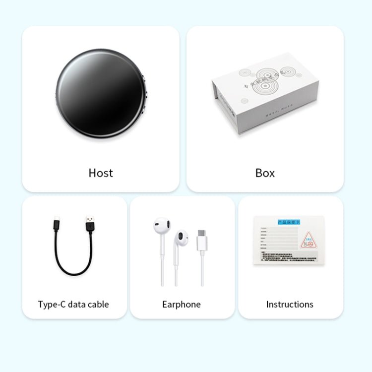 JNN M29 Portable Noise Reduction Smart Voice Control Magnetic Recorder, Memory:16GB - British D'sire