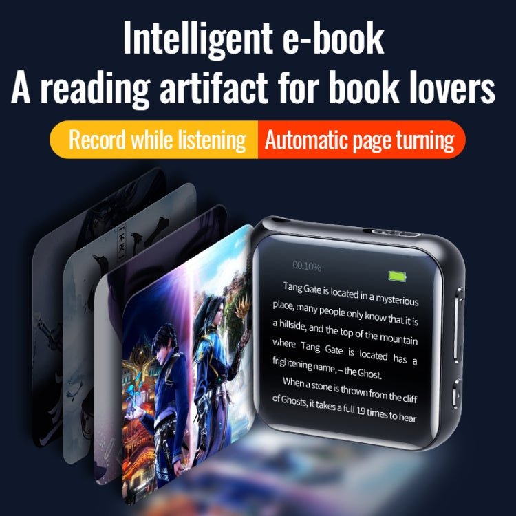JNN M30 1.44 inch HD Screen Noise Reduction Control MP3 E - Book Player, Memory:128G - British D'sire