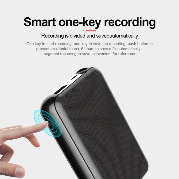 JNN Q75 Magnetic Smart Voice Recorder, Memory:32GB(Black) - British D'sire