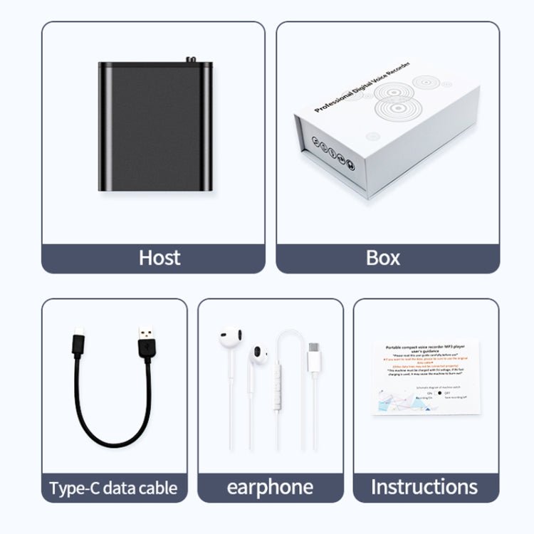 JNN Q8 Portable HD Noise Reduction Smart Voice Recorder, Memory:32GB - British D'sire