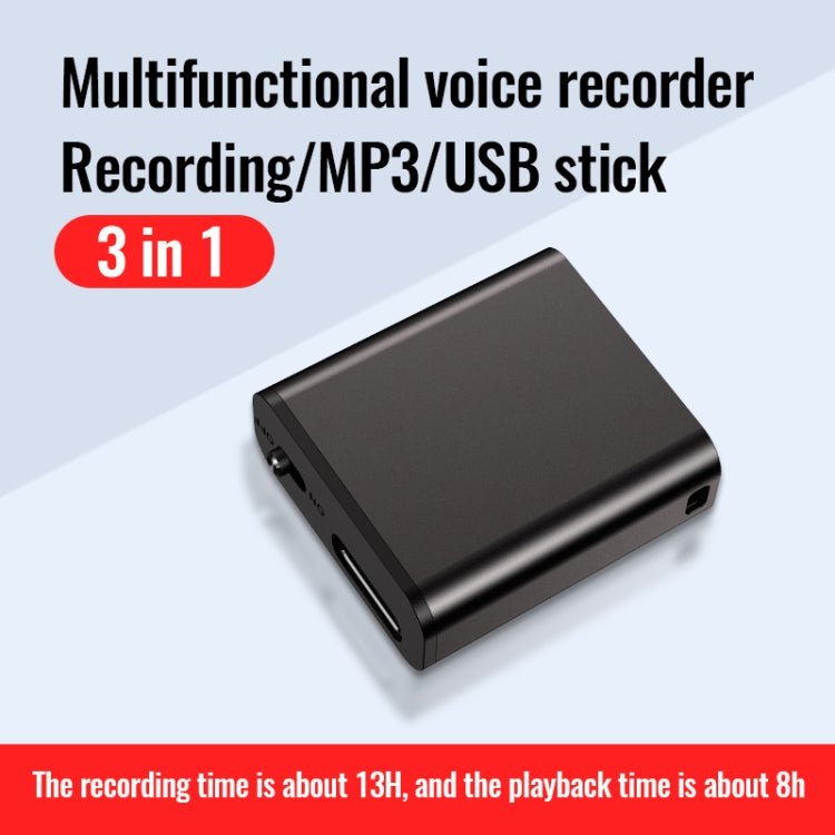 JNN Q8 Portable HD Noise Reduction Smart Voice Recorder, Memory:4GB - British D'sire