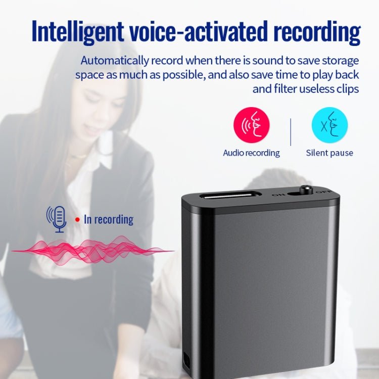 JNN Q8 Portable HD Noise Reduction Smart Voice Recorder, Memory:4GB - British D'sire