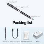 JNN Q90A Smart AI Voice Recording Pen Support APP Control, Memory:32GB(Black) - British D'sire