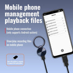 JNN S30 Round HD Noise Canceling Recorder, Capacity:4GB(Black) - British D'sire