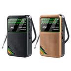 JOC TG - 77 Mini FM / AM / SW Portable Full - Band Full - Channel Radio(Gold) - British D'sire