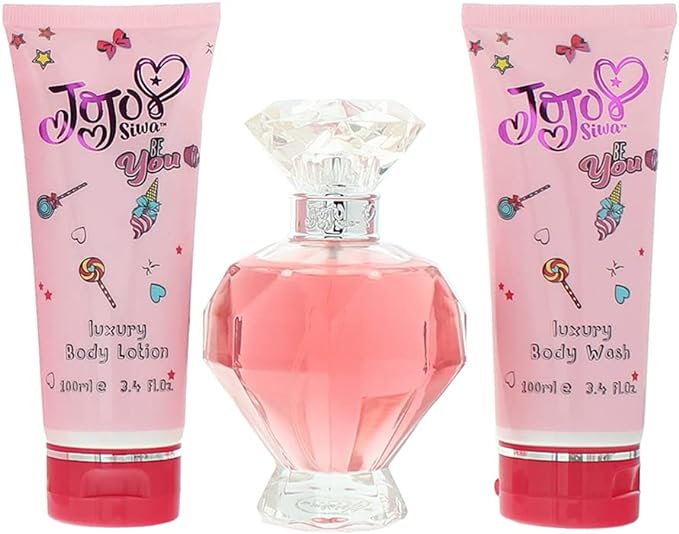JoJo Siwa Be You - Gift Set With 100ml EDP Spray, 100ml Body Wash and 100ml Body Lotion - British D'sire Main image