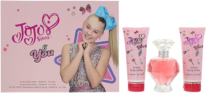 JoJo Siwa Be You - Gift Set With 100ml EDP Spray, 100ml Body Wash and 100ml Body Lotion - British D'sire