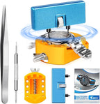 JOREST Watch Battery Replacement Kit, Watch Wrench Back Remover for Rotate Open Watch Cover,Watch opening tool,Watch Case Opener with Watch Back Remover Holder,Tweezers,Instruction manual - Repair Tools & Kits - British D'sire