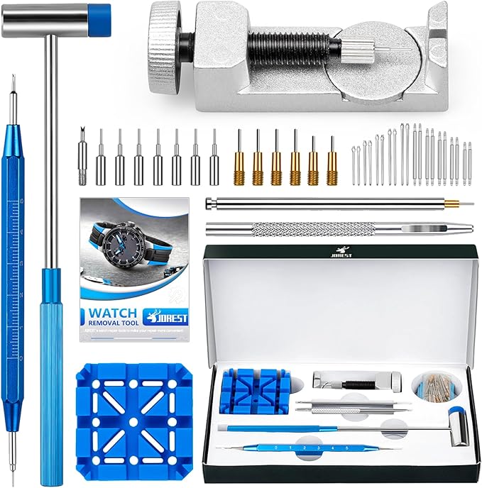 JOREST Watch Link Removal Tool Kit, Watch Band Pin Remover for