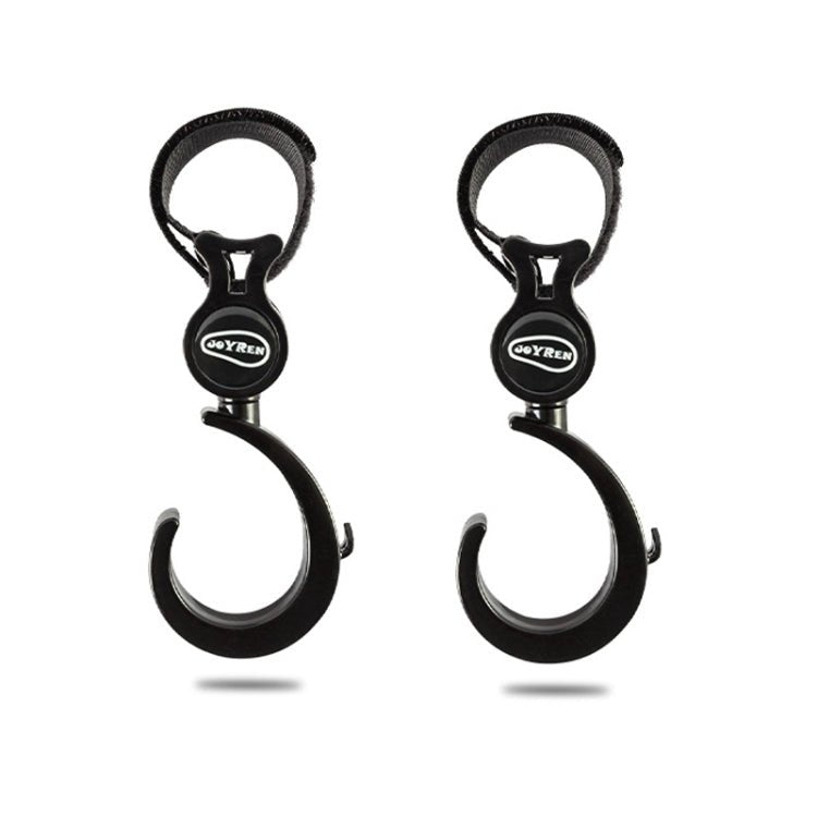JOYREN 2pcs/Set Baby Stroller Non - Slip And Durable Hook(Black) - British D'sire Main image