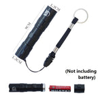 JUNGLELEOPARD 3 PCS Aluminum Alloy Strong Light Flashlight Mini Spotlight LED Light(Black) - British D'sire