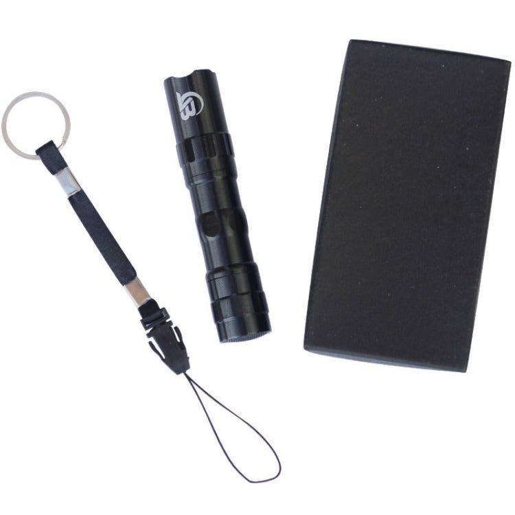 JUNGLELEOPARD 3 PCS Aluminum Alloy Strong Light Flashlight Mini Spotlight LED Light(Black) - British D'sire