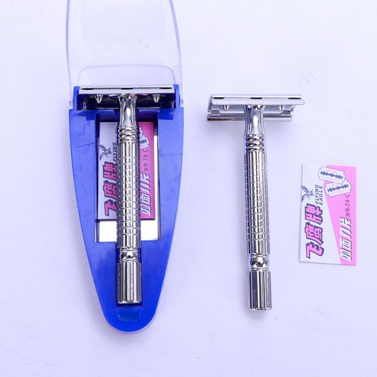 Junjie Shaving And Beard Razor Stand Old Style Double Sided Manual Shaver - British D'sire