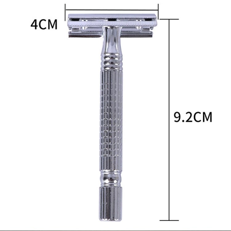 VITRAX -  Junjie Double-Sided Razor – Manual Shaver with Stand – Classic Old-Style Shaving Tool for Men – Anti-Skid Grip – Detachable Design – Clean, Comfortable Shave. Secondary image