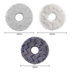 JUNSUNMAY 4pcs Washable Mop Pads Replacement for ECOVACS DEEBOT X1 Turbo / X2 Omni / T20 Pro(Blue+Grey) - British D'sire