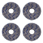 JUNSUNMAY 4pcs Washable Mop Pads Replacement for ECOVACS DEEBOT X1 Turbo / X2 Omni / T20 Pro(Blue+Grey) - British D'sire