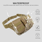 JUNSUNMAY J010 2L Waterproof Outdoor Sports Multifunction Waist Bag(Khaki) - British D'sire