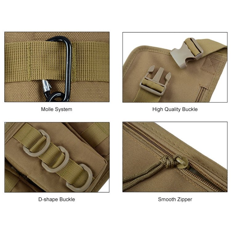 JUNSUNMAY J010 2L Waterproof Outdoor Sports Multifunction Waist Bag(Khaki) - British D'sire