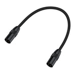 JUNSUNMAY XLR Male to Male Mic Cord 3 Pin Audio Cable Balanced Shielded Cable, Length:1m - British D'sire