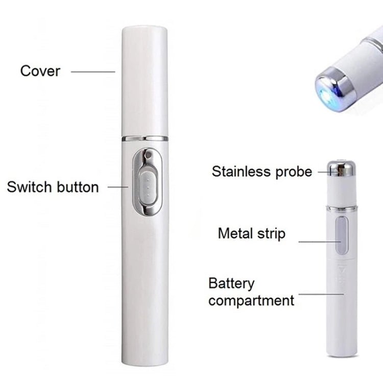 K - SKIN KD - 7910 Acne Laser Pen Portable Wrinkle Removal Machine Durable Soft Scar Remover Device Blue Light Therapy Pen - British D'sire