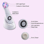 K - SKIN KD - 9900 Photon Face Care Tool Lifting Tightening Ionic Rejuvenation Face Massager Anti - Aging Beauty Instrument - British D'sire
