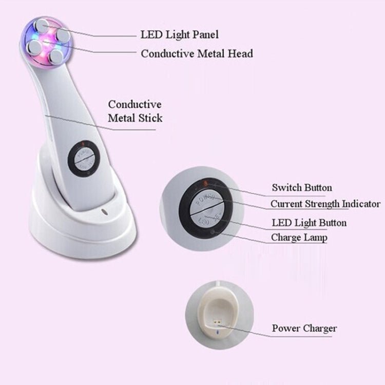 K - SKIN KD - 9900 Photon Face Care Tool Lifting Tightening Ionic Rejuvenation Face Massager Anti - Aging Beauty Instrument - British D'sire