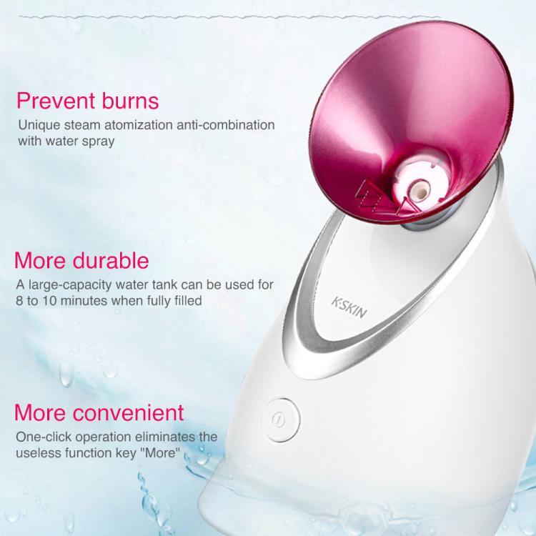 K - SKIN KD2331A Nano Ions Hot Spray Face Steamer Moisturizing Skin Beauty Device(US Plug) - British D'sire