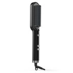 K - SKIN KD380 Hair Straightener Electric Straight Hair Curler Comb Brush PTC Heating Ceramic Straight Hair Brush, EU Plug(Black) - British D'sire