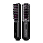 K - SKIN KD382S Negative Ion Hair Care Type - C Wireless Hair Straightening Comb(Black) - British D'sire