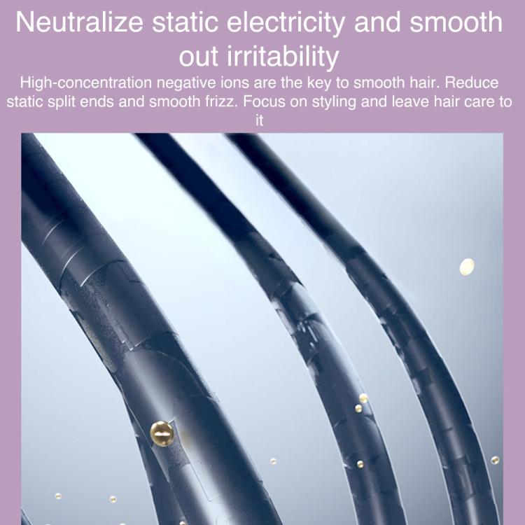 K - SKIN KD382S Negative Ion Hair Care Type - C Wireless Hair Straightening Comb(Black) - British D'sire