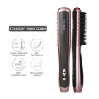 K - SKIN KD388A Electric Ceramic Hair Straightener Combs PTC Heating Hair Care Styling Comb Auto Massager Straightening Lrons - British D'sire