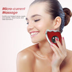 K - SKIN KD817 Facial Scratch Pad Dredge Meridian Soothing Fatigue Scraping Plate Electric Massager Soothing Stress USB Charging(White) - British D'sire
