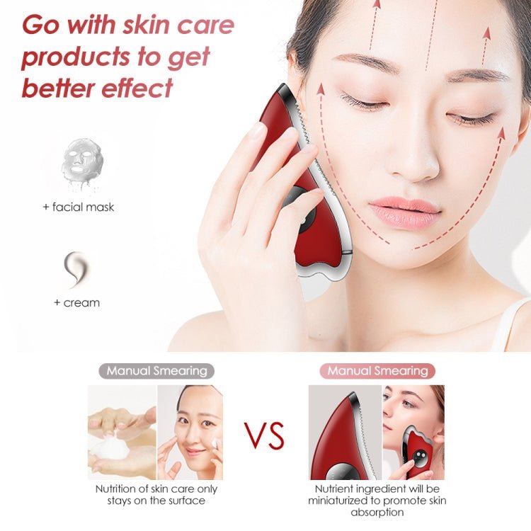 K-SKIN KD817 Facial Scratch Pad Dredge Meridian Soothing Fatigue Scraping Plate Electric Massager Soothing Stress USB Charging(White) Secondary image