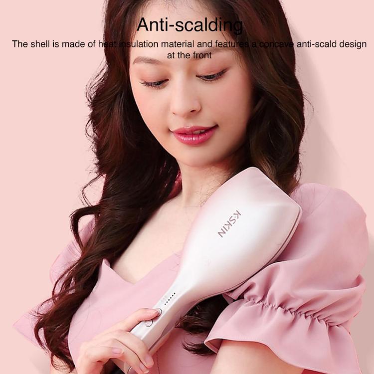 K - SKIN KD885 Negative Ion Electric Hair Curler Iron Hair Styling Tool(EU Plug Pink) - British D'sire
